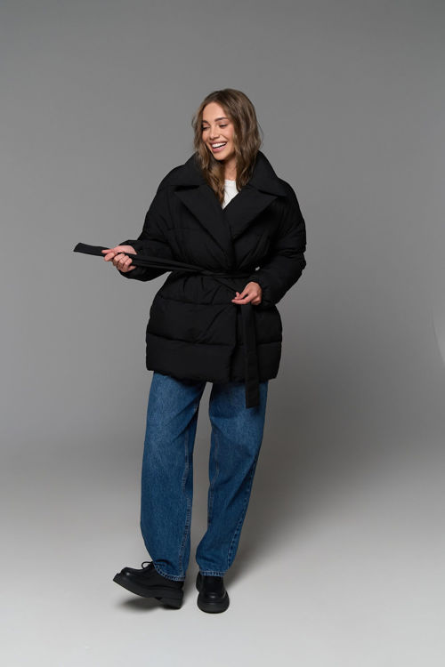  Зображення Куртка -пуфер на запах 