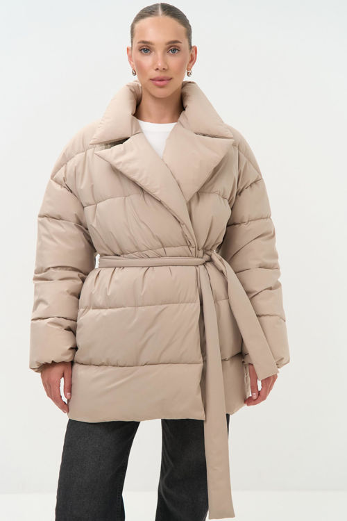  Зображення Куртка -пуфер на запах 