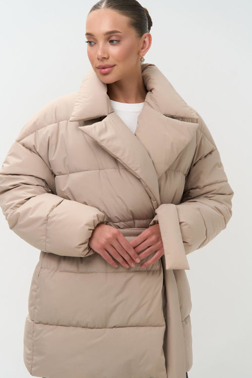  Зображення Куртка -пуфер на запах 