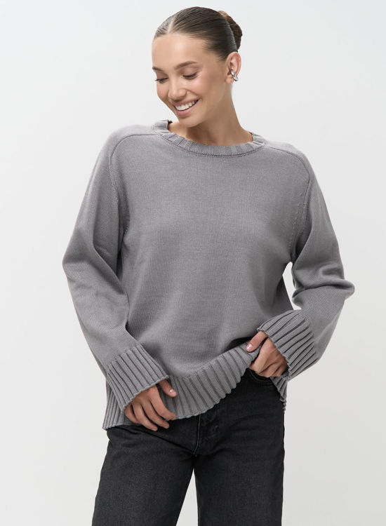  Зображення Светр вʼязаний вільного крою 