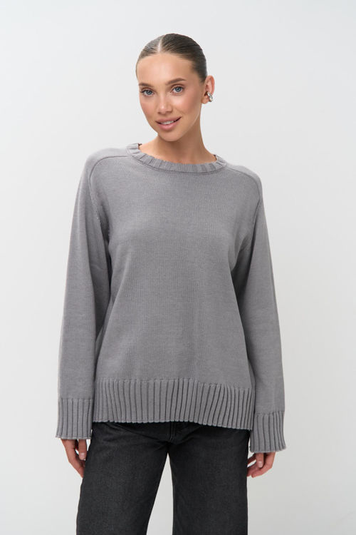  Зображення Светр вʼязаний вільного крою 