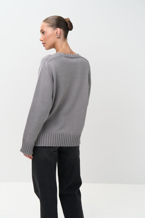  Зображення Светр вʼязаний вільного крою 