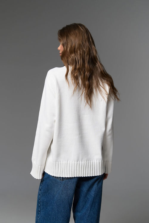  Зображення Светр вʼязаний вільного крою 