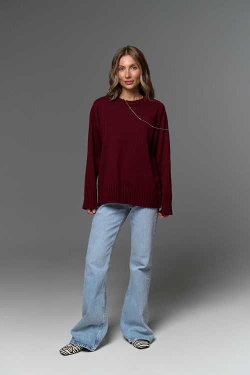  Зображення Светр вʼязаний вільного крою 