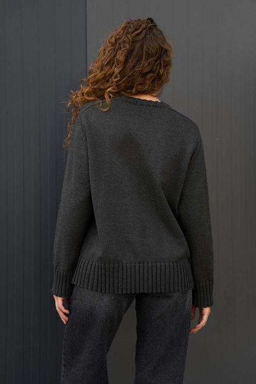  Зображення Светр вʼязаний вільного крою 