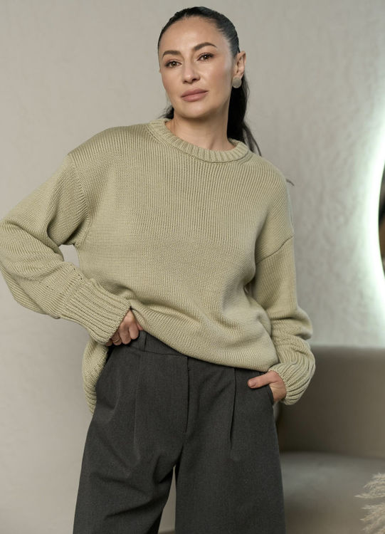  Зображення Светр вʼязаний вільного крою 