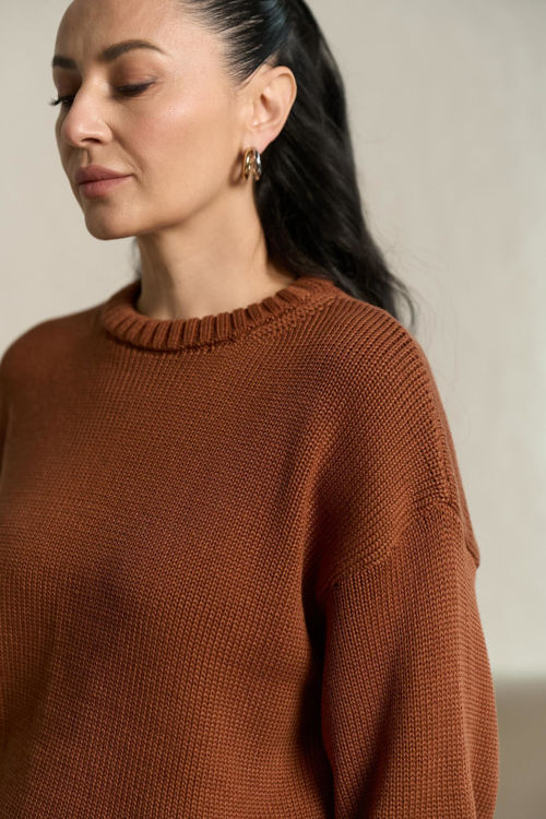  Зображення Светр вʼязаний вільного крою 