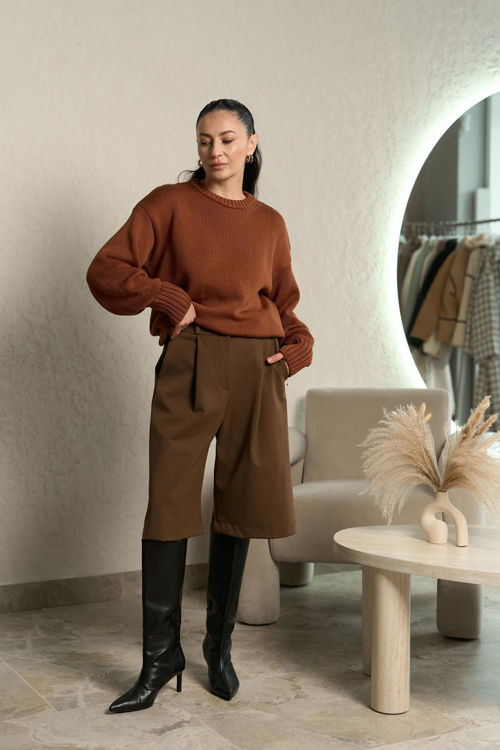  Зображення Светр вʼязаний вільного крою 