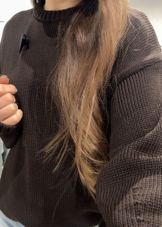  Зображення Светр вʼязаний вільного крою 