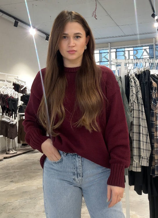  Зображення Светр вʼязаний вільного крою 