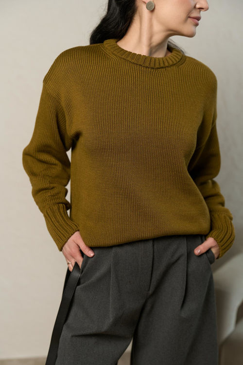  Зображення Светр вʼязаний вільного крою 