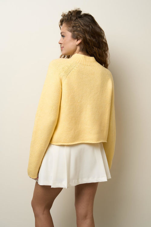  Зображення Вкорочений светр із рукавами регланами 