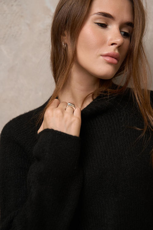  Зображення Вкорочений светр із рукавами регланами 