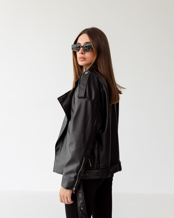  Зображення Жіноча куртка - шкірянка 