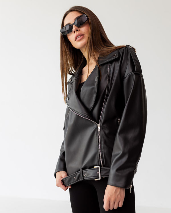  Зображення Жіноча куртка - шкірянка 