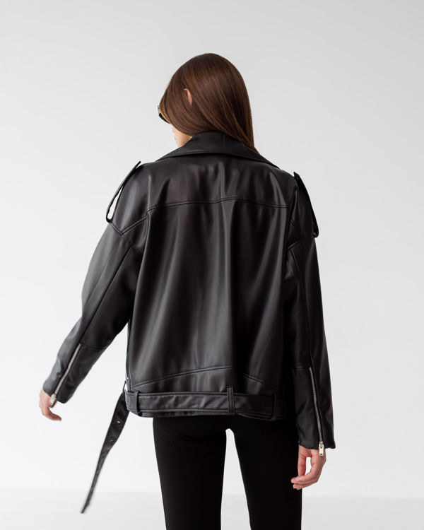  Зображення Жіноча куртка - шкірянка 