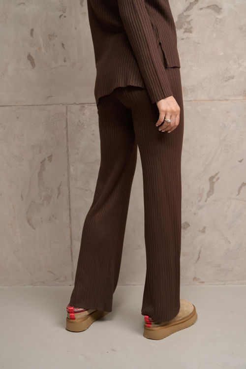  Зображення Костюм вʼязаний в рубчик (штани та кофтинка) 