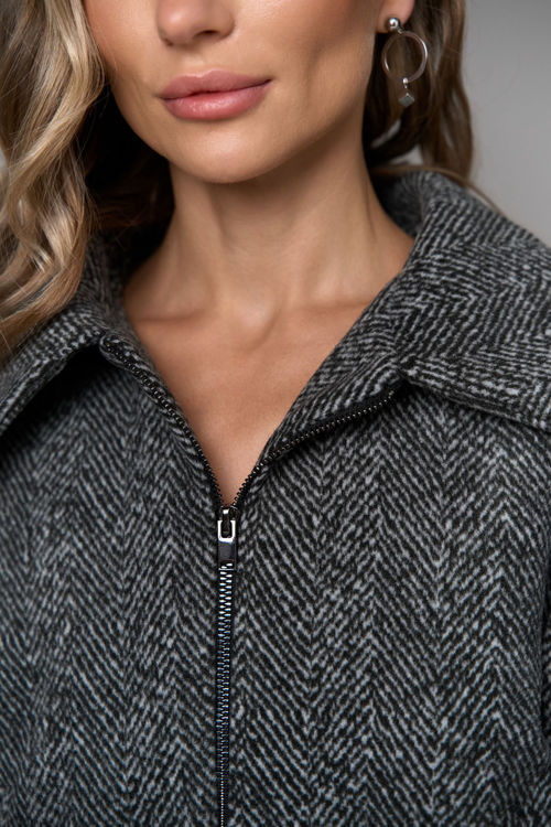  Зображення Бомбер класичний з пальтової тканини 