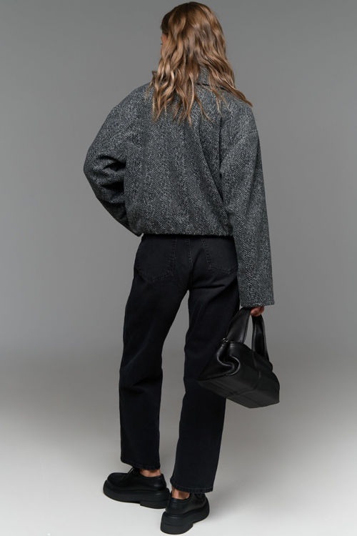  Зображення Бомбер класичний з пальтової тканини 