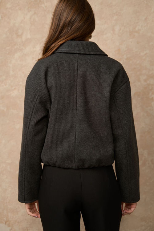  Зображення Бомбер класичний з пальтової тканини 