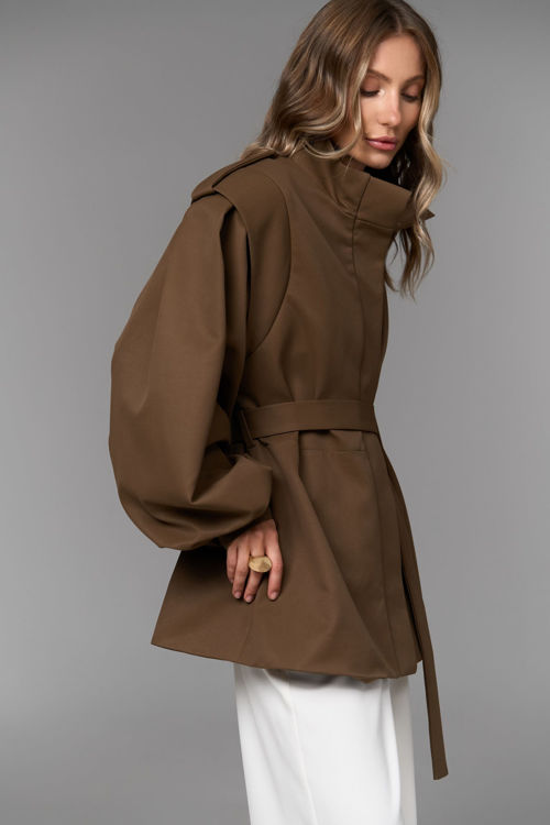  Зображення Котоновий тренч з обʼємними рукавами 