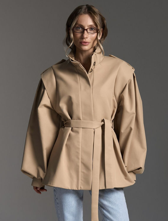 Зображення Котоновий тренч з обʼємними рукавами 