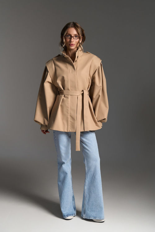  Зображення Котоновий тренч з обʼємними рукавами 