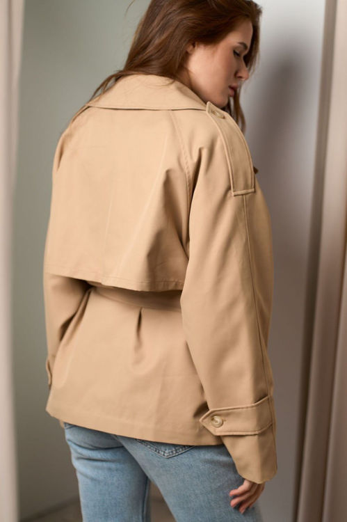  Зображення Котоновий жіночий тренч 