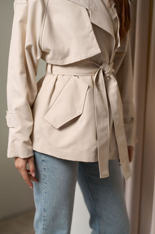  Зображення Котоновий жіночий тренч 