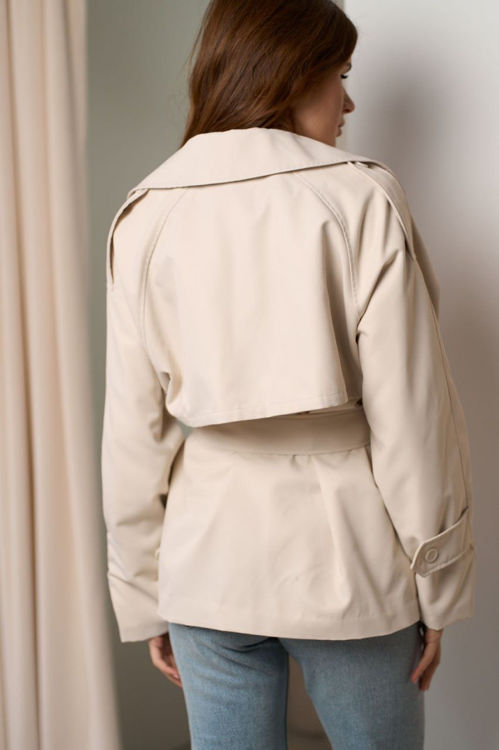  Зображення Котоновий жіночий тренч 