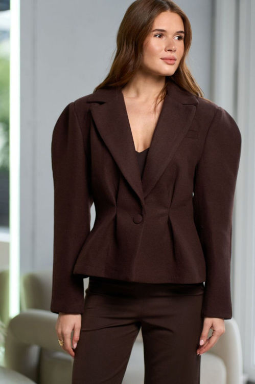  Зображення Жакет з обʼємними рукавами та защіпами на талії 