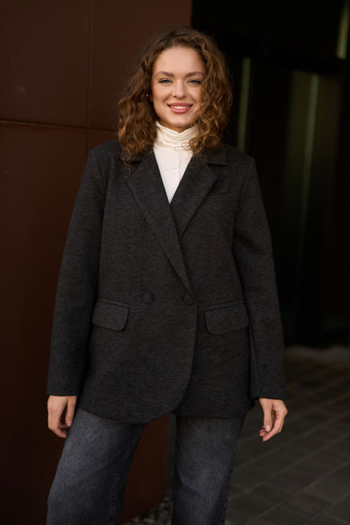  Зображення Жіночий подовжений  жакет (розміри: XL, 2XL) 