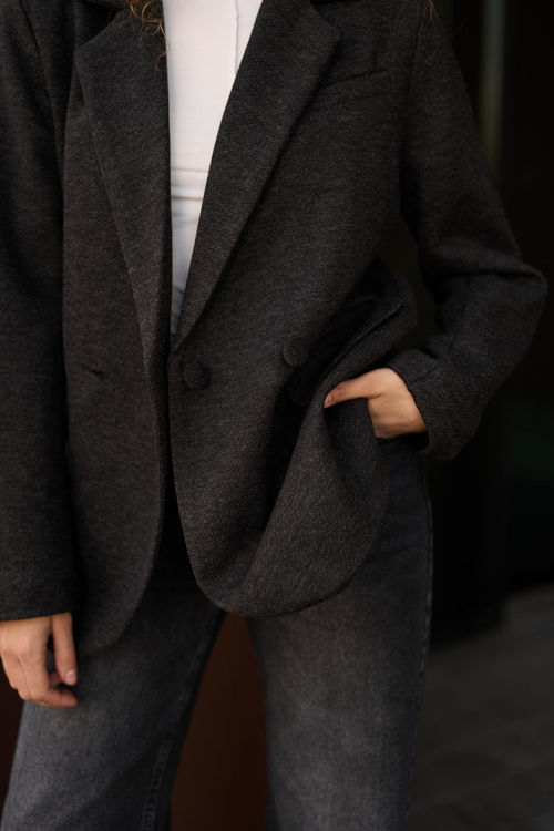  Зображення Жіночий подовжений  жакет (розміри: XL, 2XL) 