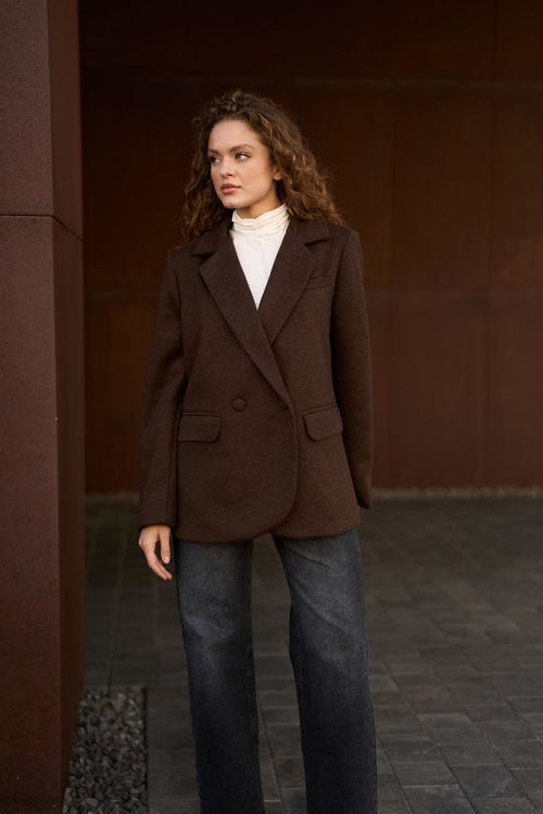  Зображення Жіночий подовжений  жакет (розміри: XL, 2XL) 