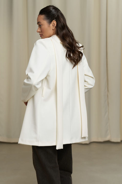  Зображення Кардиган з поясом  в класичному стилі 