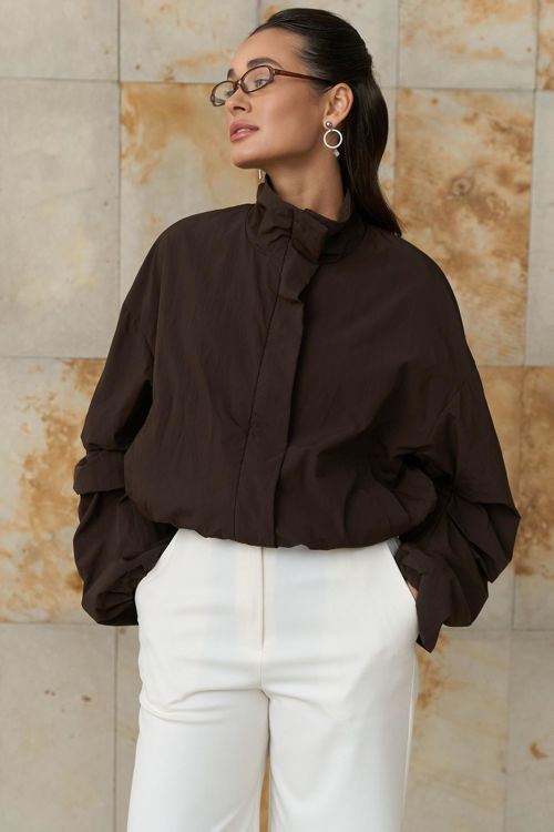  Зображення Куртка-вітровка з обʼємними рукавами 