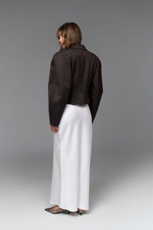  Зображення Спідниця з шовк-сатину в довжині максі 