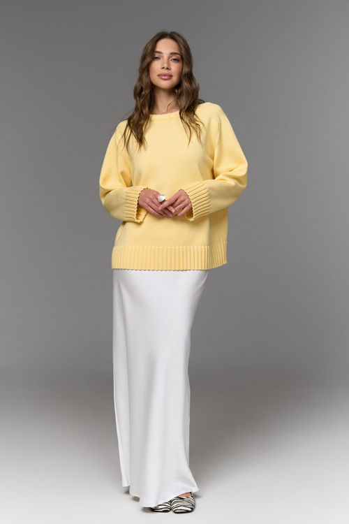  Зображення Спідниця з шовк-сатину в довжині максі 