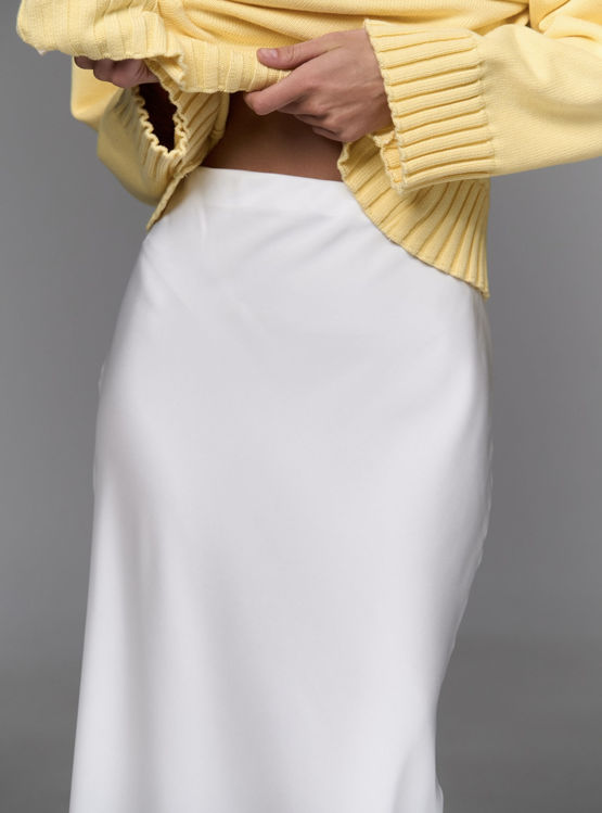  Зображення Спідниця з шовк-сатину в довжині максі 